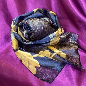 Metallic Blue Scarf